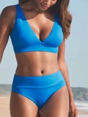 NWT Tommy Bahama Palm Modern V-neck 2 piece Bathing Suit Bikini